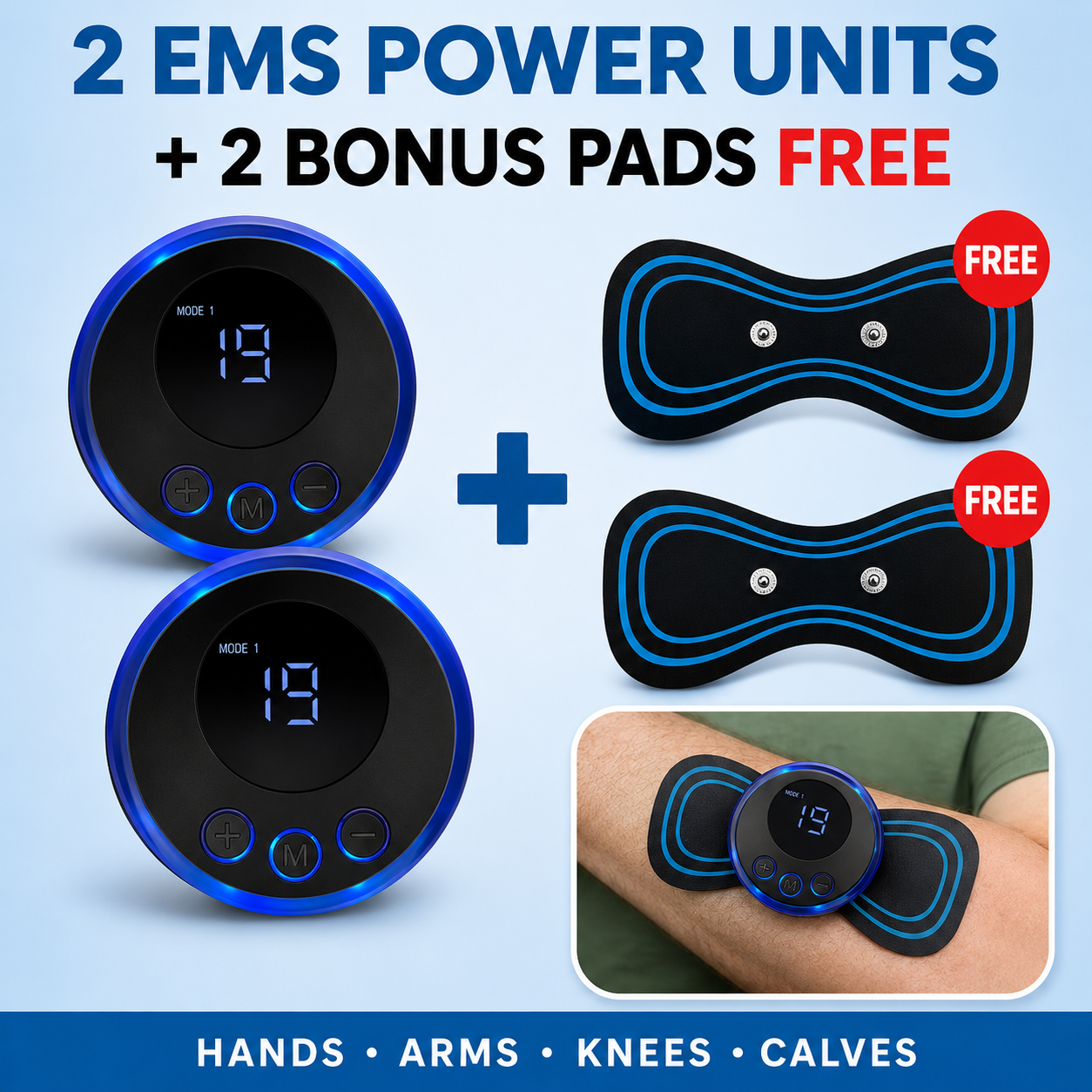 2 EMS Power Units + 2 bonus pads FREE