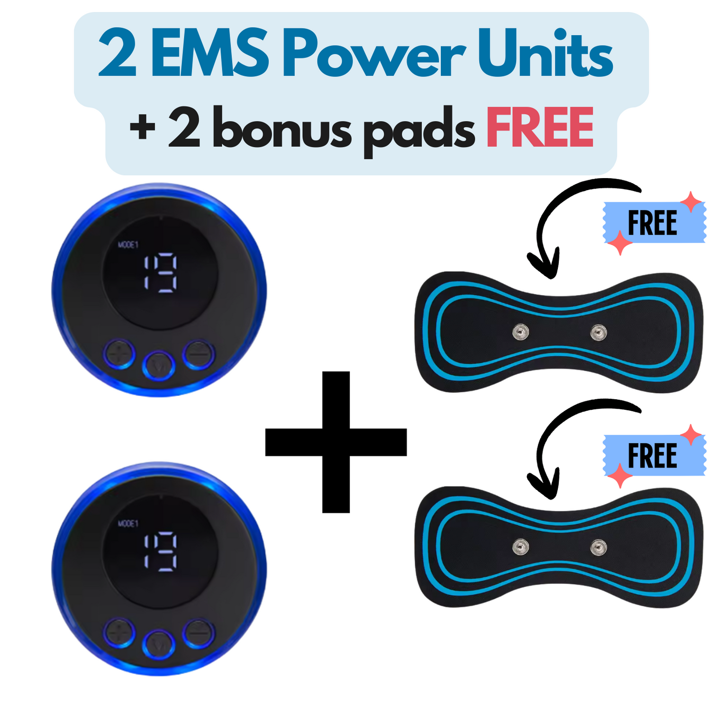 2 EMS Power Units + 2 bonus pads FREE